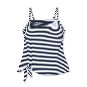 Kona Sol Side-Tie Striped Tankini